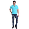 Mens Polo Turquoise T-Shirt