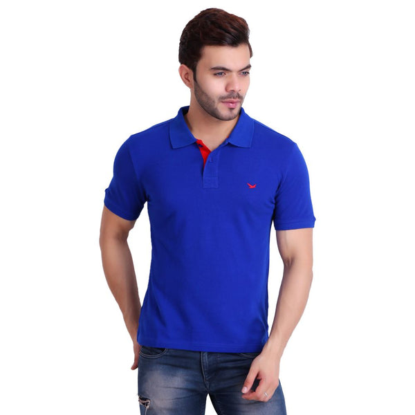 Mens Polo Blue T-Shirt