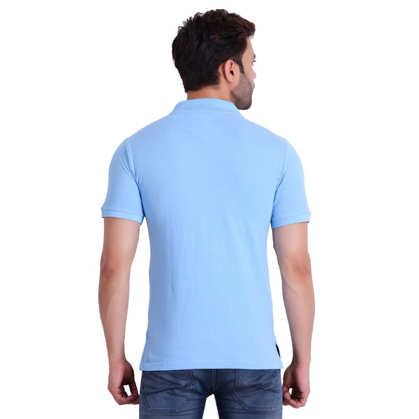 Mens Polo Sky Blue T-Shirt