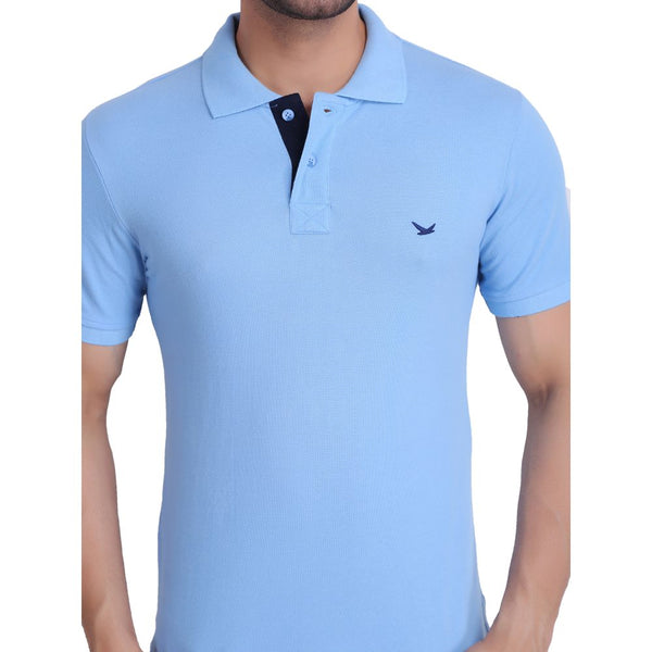 Mens Polo Sky Blue T-Shirt