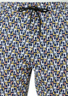 T.T. Mens Cotton Regular Fit  Printed Bermuda Shorts With Zipper  Blue-White