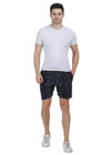 TT Men's cotton Printed Bermuda / Shorts Black