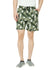T.T. Mens Cotton Regular FitPrinted Bermuda Shorts With ZipperGreen