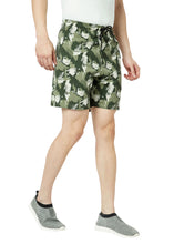 T.T. Mens Cotton Regular Fit  Printed Bermuda Shorts With Zipper  Green