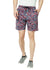 T.T. Mens Cotton Regular FitPrinted Bermuda Shorts With ZipperGrey Red
