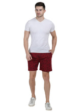 TT Men's cotton Printed Bermuda / Shorts Maroon