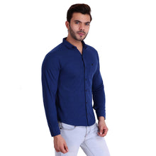 HiFlyers Men Polo Neck Solid Shirtdark Blue