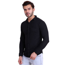 HiFlyers Men Polo Neck Solid Shirt Black