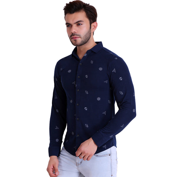 Mens Polo Dark-Blue T-Shirt