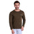 Mens Solid Brown T-Shirt