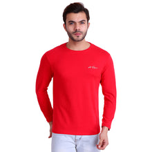 HiFlyers Men Round Neck Solid T-Shirtred