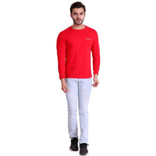 HiFlyers Men Round Neck Solid T-Shirtred
