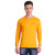 Mens Solid Yellow T-Shirt