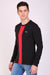 HiFlyers Men Round Neck Full Sleeve Cut & Sew Black-Red T-Shirt