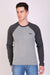 HiFlyers Men Round Neck Full Sleeve Cut & Sew Grey-Anthra T-Shirt