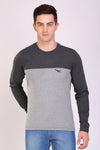 Mens Full Sleeve Round Neck Anthra-Grey T-Shirt