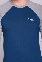 HiFlyers Men Round Neck Full Sleeve Cut & Sew Air Force T-Shirt