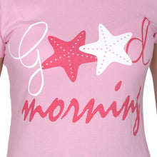 T.T. Women Slim Fit Printed Round Neck Printed T-Shirt Pink