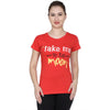 T.T. Women Printed Slim Fit Tshirt Pack Of 2 Sky::Red