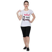 T.T. Women Printed Slim Fit Tshirt Pack Of 2 Almonds::White