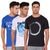 T.T. Men Printed Slim Fit Tshirt Pack Of 3 Assorted