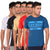 T.T. Men Printed Slim Fit Tshirt Pack Of 5 Assorted