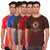 T.T. Men Printed Slim Fit Tshirt Pack Of 5 Assorted