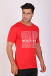 Men Trendy Red PrintedT-Shirts