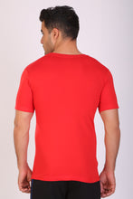 T.T. Men Regular Fit Printed Rn Tshirt Red