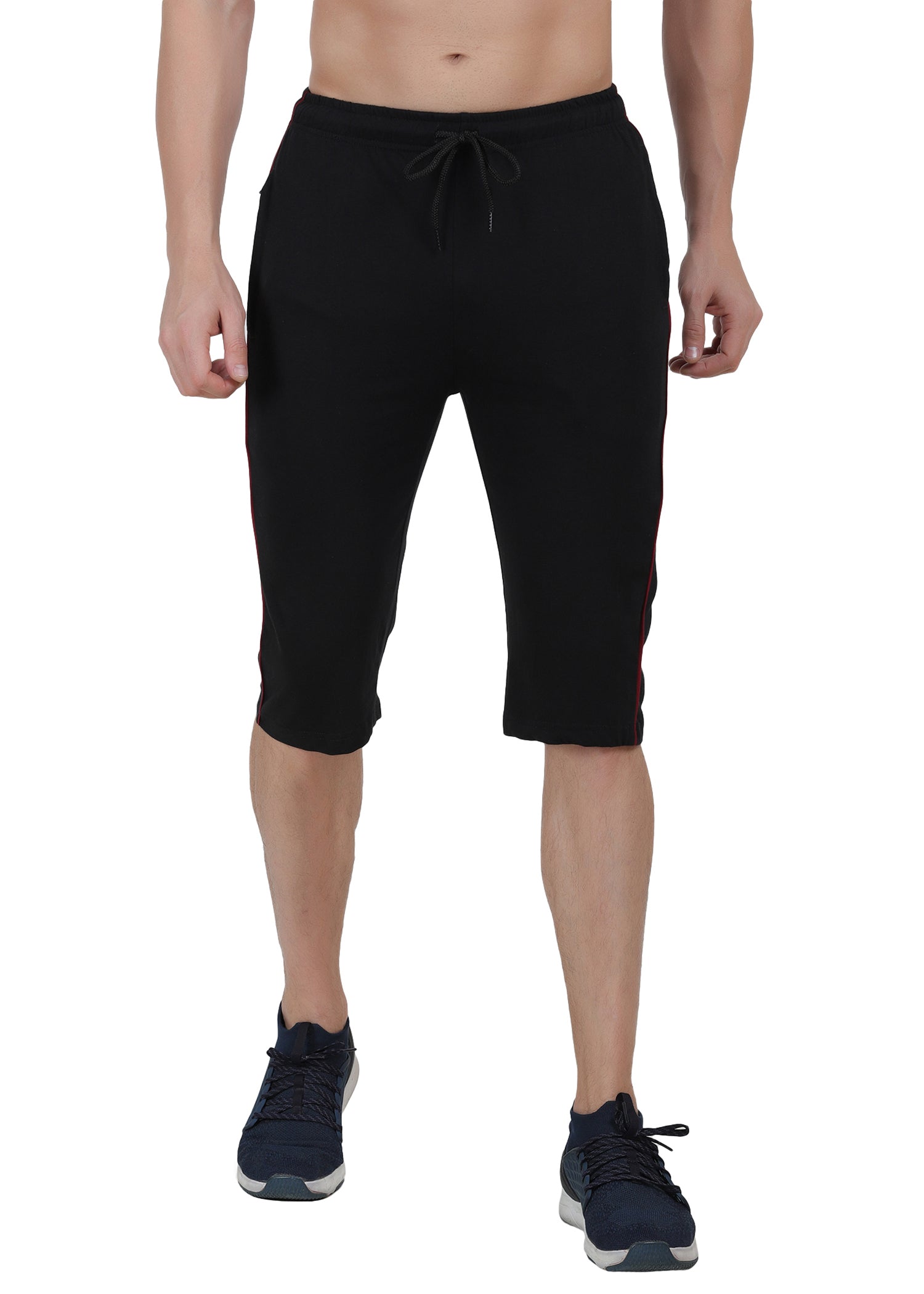 Buy Easy 2 Wear  Men Comfort Fit Knitted 34th Pants S to 5XLCapri Pants  Black at Amazonin