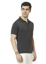 T.T. Men'S Solid Sinker Polo Tshirts With Pocket  Anthra