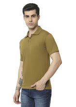 T.T. Men'S Solid Sinker Polo Tshirts With Pocket  Olive