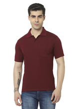 T.T. Men'S Solid Sinker Polo Tshirts With Pocket  Maroon