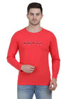Hiflyers Men Coral Regular Fit Printed Round Neck T-shirt