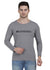 Hiflyers Men Grey Mélange Regular Fit Printed Round Neck T-Shirt