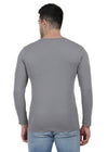 Hiflyers Men Grey Mélange Regular Fit Printed Round Neck T-Shirt