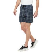 T.T. Men Cool Check Shorts Pack Of 1 Nvy