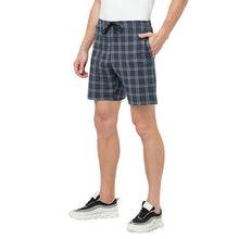 T.T. Men Cool Check Shorts Pack Of 2 Navy::Black
