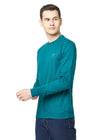 T.T. Men Cotton Polyster Regular Fit Solid Full Sleeve T-Shirt Pack Of 2 (Airforce::Green )