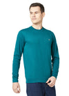 T.T. Men Cotton Polyster Regular Fit Solid Full Sleeve T-Shirt Pack Of 2 (Airforce::Green )
