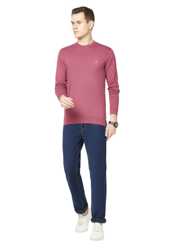 T.T. Men Cotton Polyster Regular Fit Solid Full Sleeve T-Shirt Pack Of 2 (Orange::Onion )