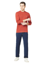 T.T. Men Cotton Polyster Regular Fit Solid Full Sleeve T-Shirt Pack Of 2 (Orange::Green )