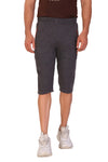 Men Cotton Capri Shorts Anthra