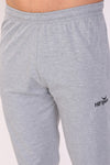Men Cotton Capri Shorts Grey