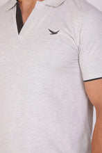 HiFlyers Men Slim Fit Collar Tshirts Grey