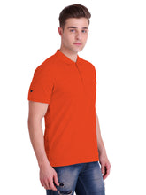 HiFlyers Polo Neck Mens Orange Tshirt With Pocket