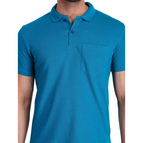 Mens Polo T-Shirt Light Blue