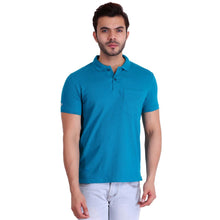 HiFlyers Polo Neck Mens Tshirt Light Blue With Pocket