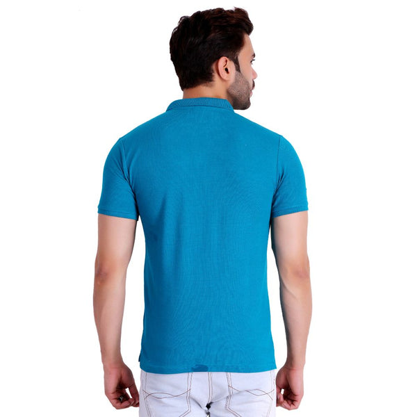 Mens Polo T-Shirt Light Blue