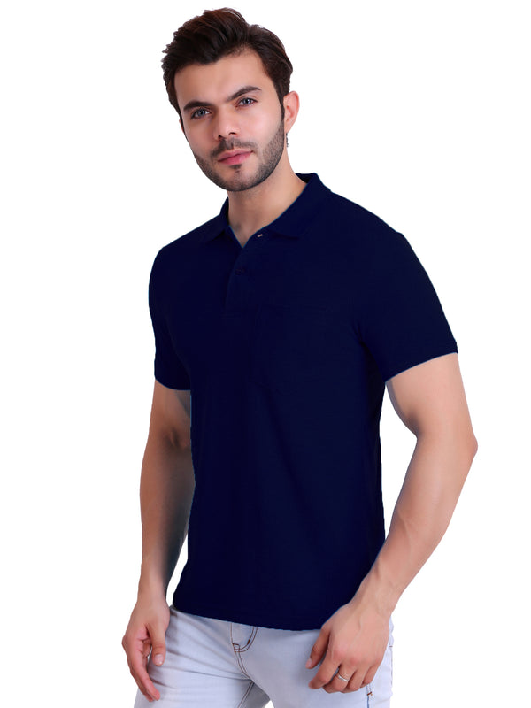 Mens Polo T-Shirt Navy